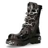 New Rock - M727S5 Kniehohe Stiefel - Schwarz/Silberfarben Product image